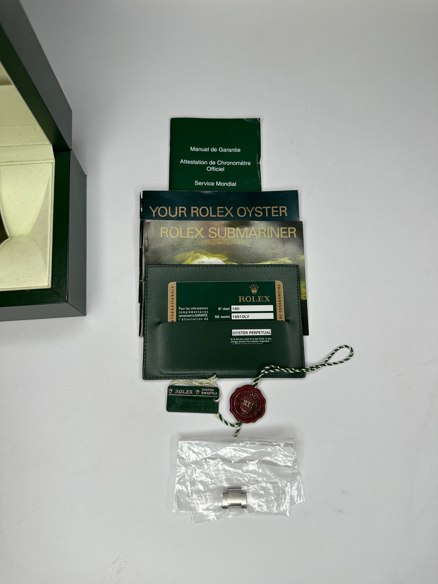 Rolex Submariner Date 16610LV Kermit 2008 Unpolished Full Set Box & Papers
