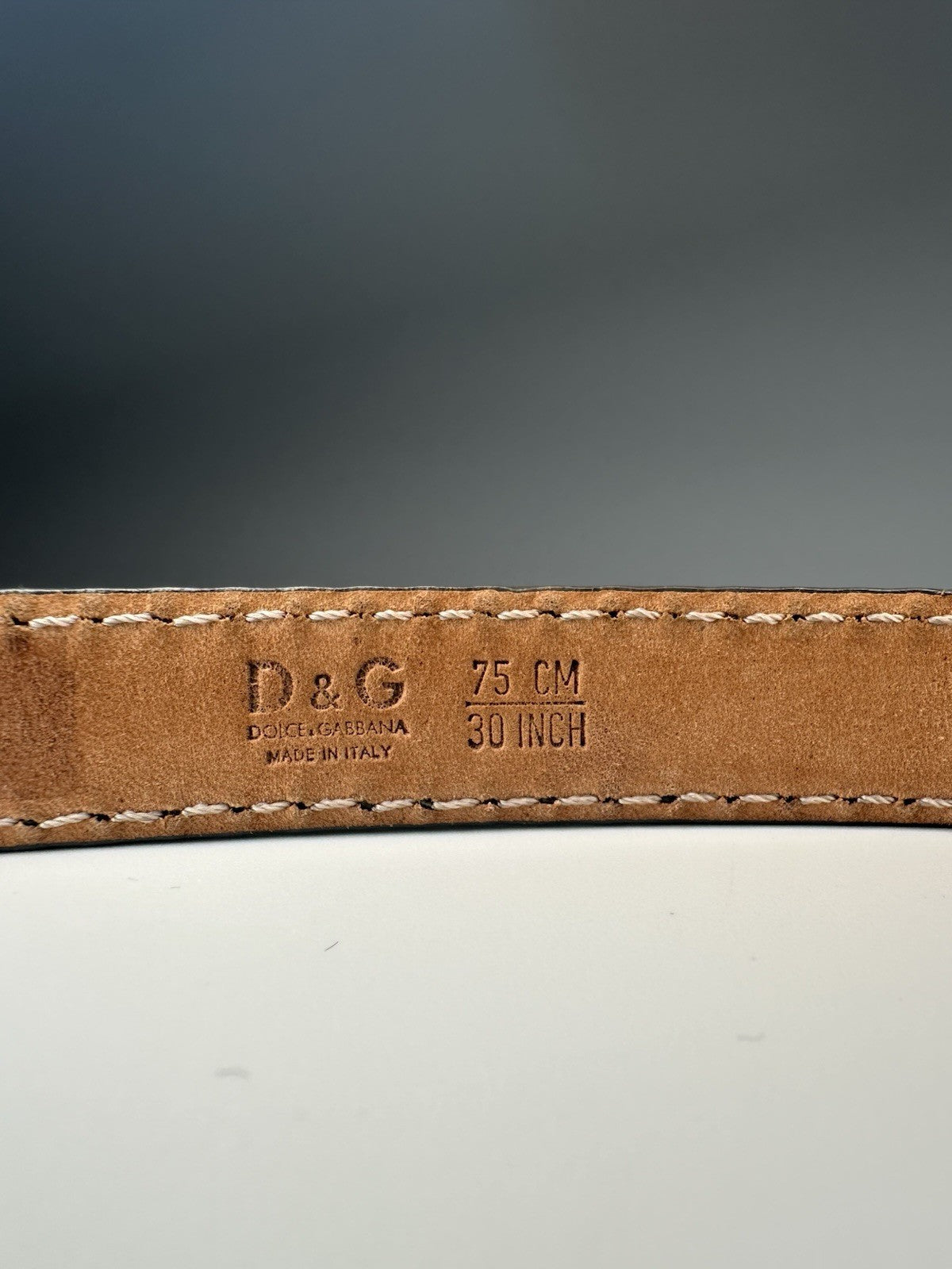 Dolce & Gabbana Pistachio Green Belt Womens 30 Inch / 75cm