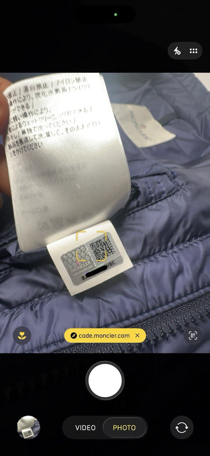 Moncler Rolland Giubbotto Jacket Size 4 (XL / Fits A Large) Blue / Purple Tint