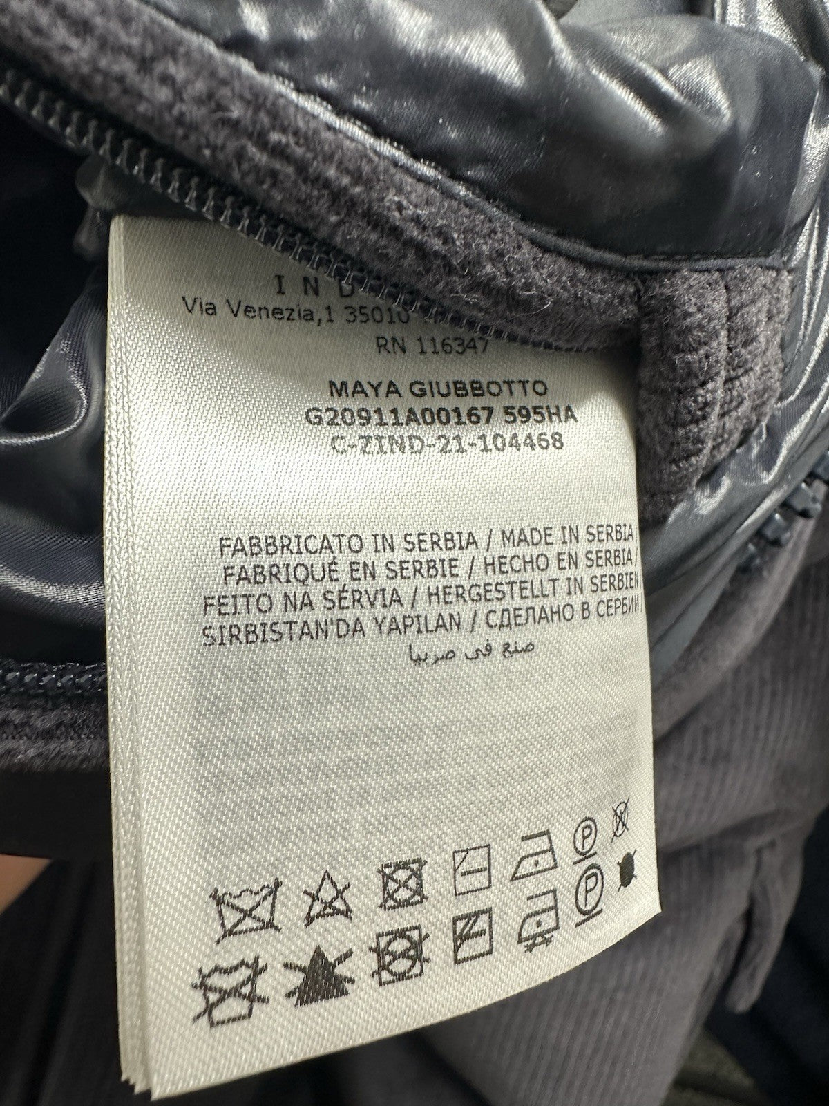 Moncler Maya Corduroy Jacket Dark Navy Size 4 (XL) Mens