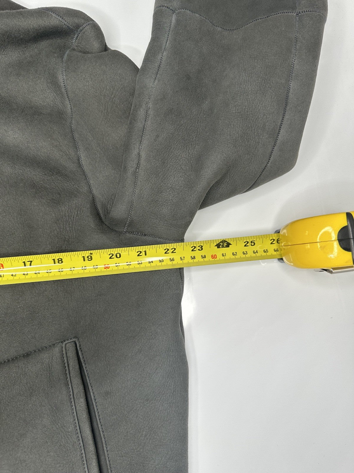 Emporio Armarni Shearling Jacket Grey & Black (& Outer Jacket) Size 46 RRP£4699