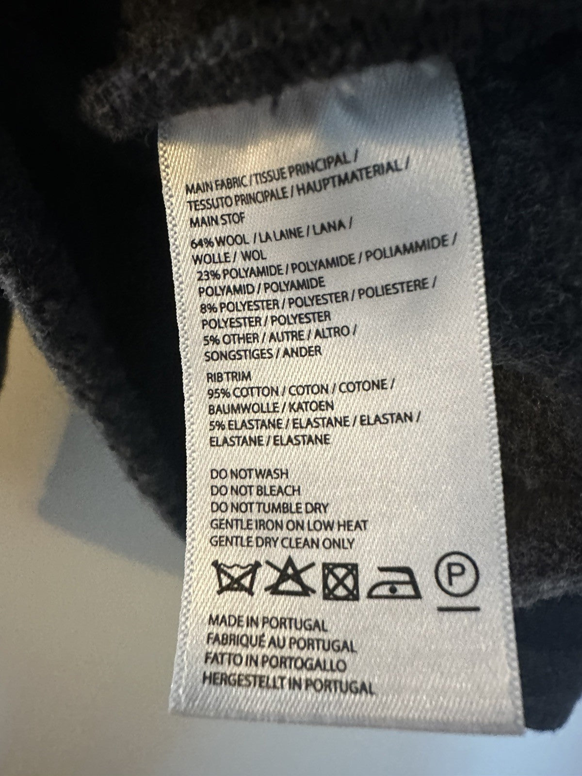 Sunspel Eco Wool Half Zip Fleece Charcoal Melange Medium Mens Immaculate