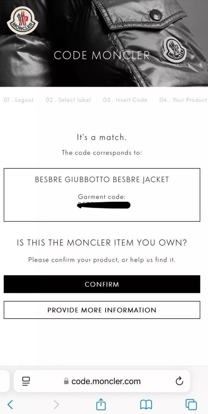 Moncler Besbre Jacket Mens Size 4 (XL) Navy Blue Corduroy