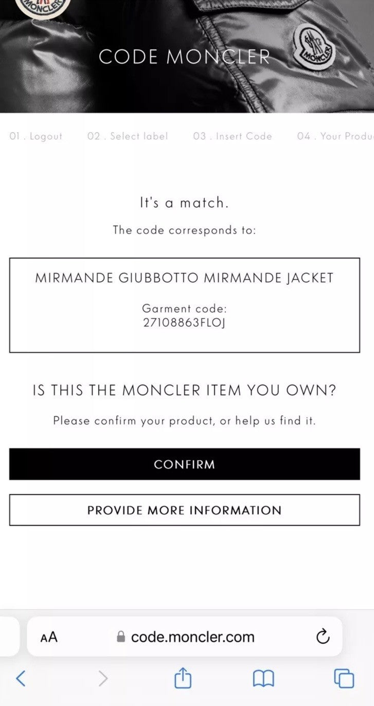 Moncler Mirande Giubbotto Jacket Size 4 (Extra Large) Fits Large