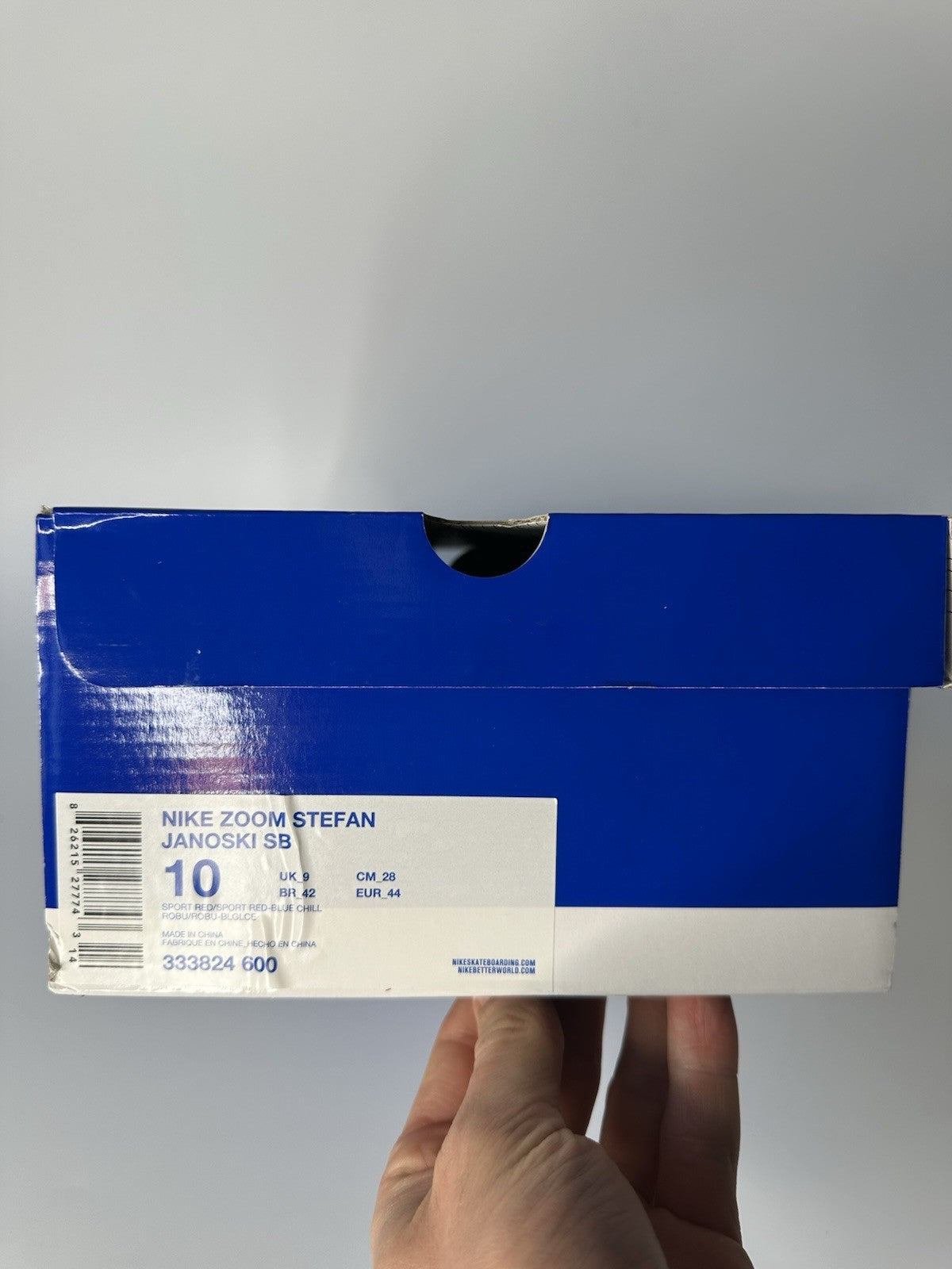 Nike Stefan Janoski Blue Box First Released UK9 Sport Red / Blue Chill