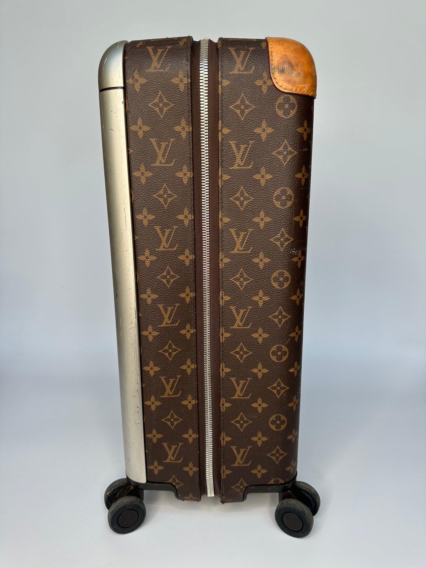 Louis Vuitton Horizon 55 Hand Luggage Carry On Case LV Monogram Brown & Beige