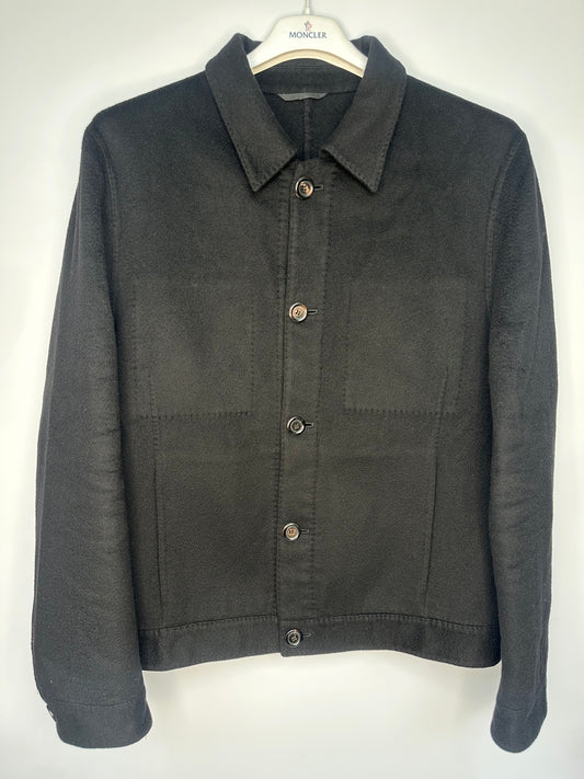 Louis Vuitton Cashmere Black Smart Casual Blouson Jacket