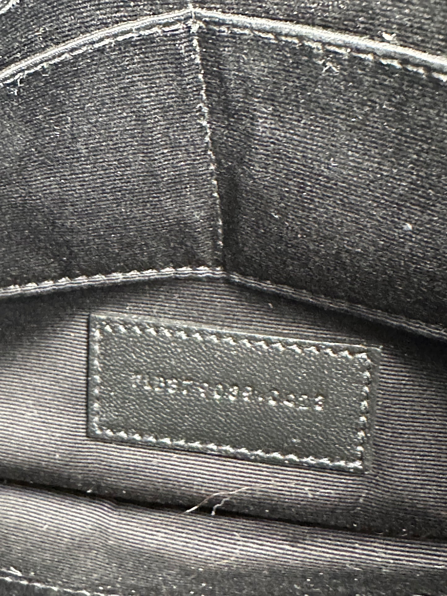 Saint Laurent Cassandre Matelassé Black Leather Pouch