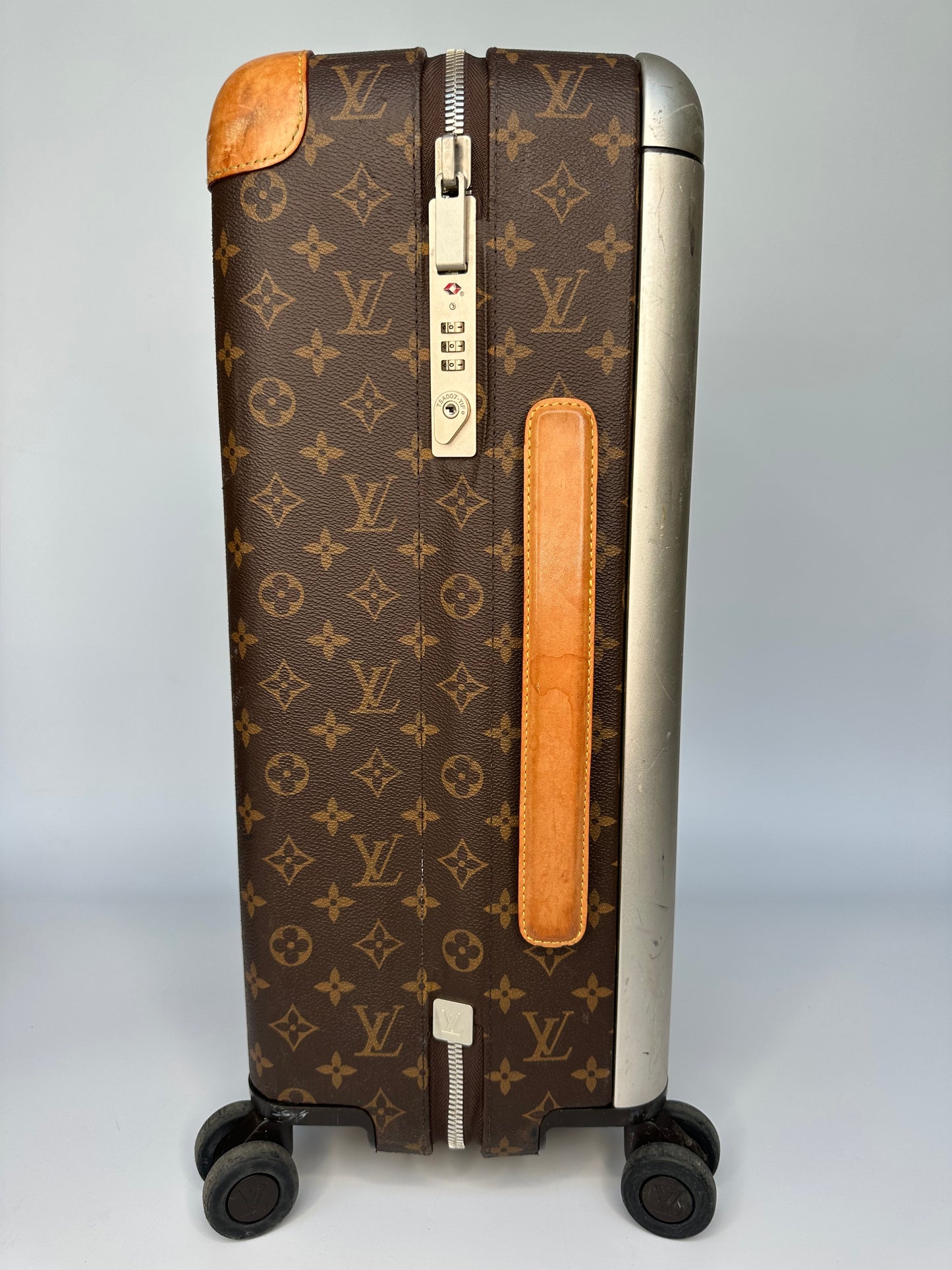 Louis Vuitton Horizon 55 Hand Luggage Carry On Case LV Monogram Brown & Beige