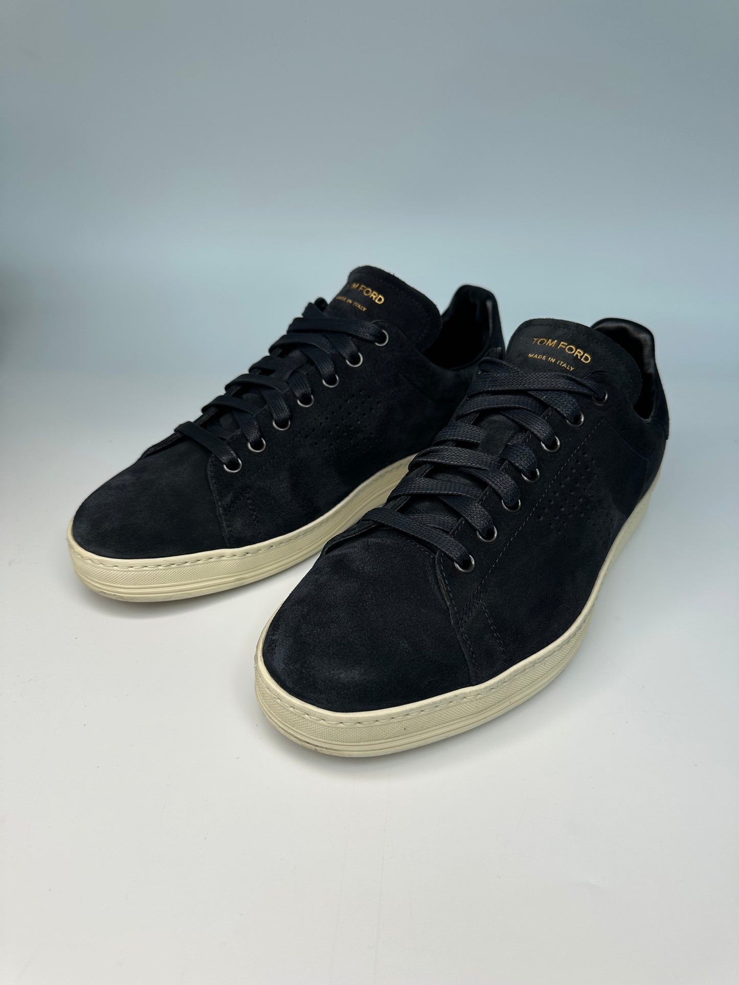 Tom Ford Trainers UK9 RRP £890 Dark Navy Blue Suede