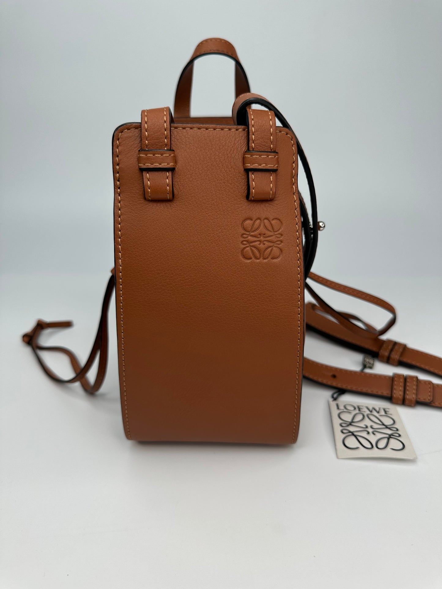 Loewe Hammock Leather Handbag Immaculate Condition Brown RRP £2085