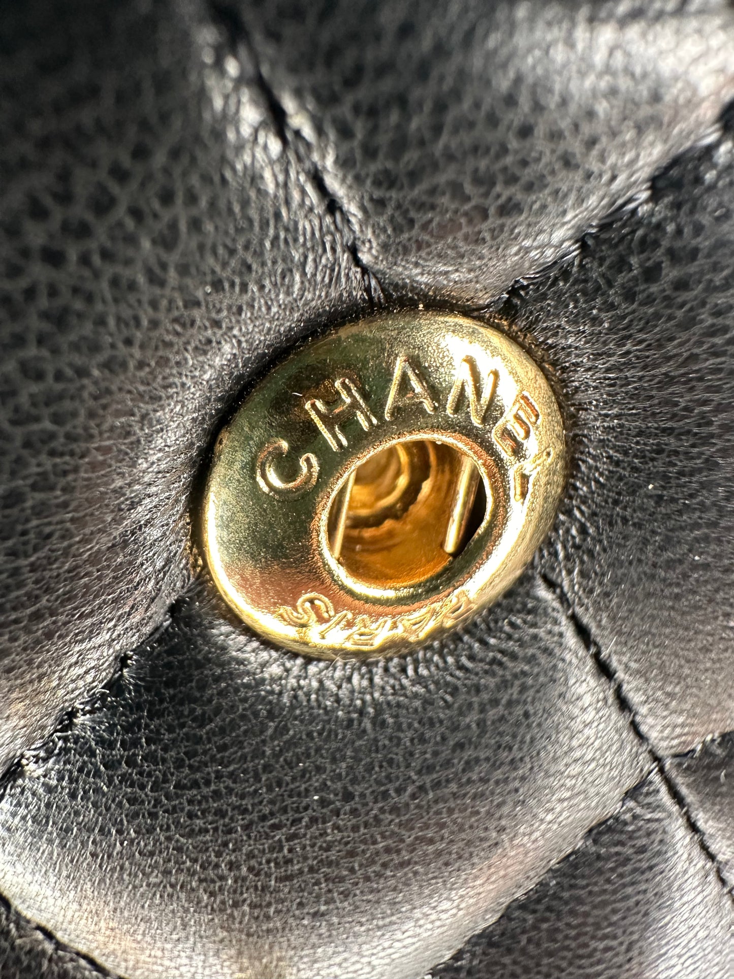 Chanel Black Medium Classic Double Flap Bag Quilted Lambskin Leather 2011