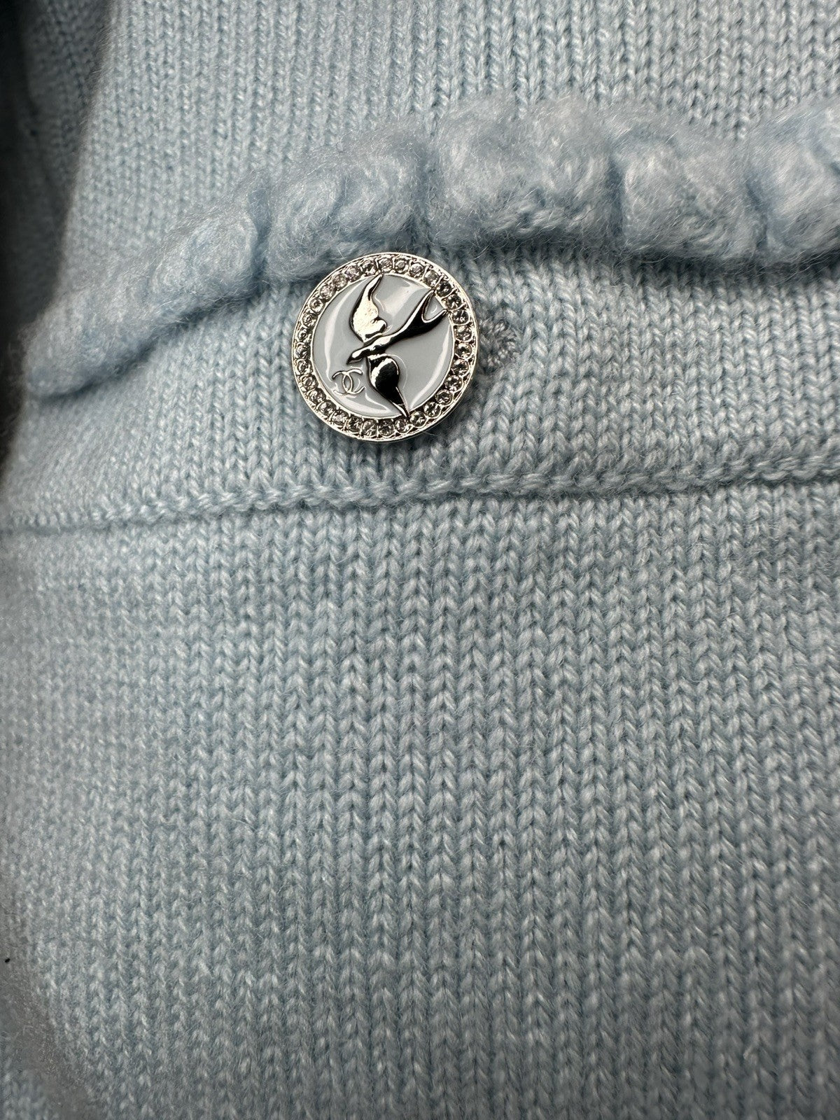 Chanel Cashmere Cardigan Cashmere Blue BNWT