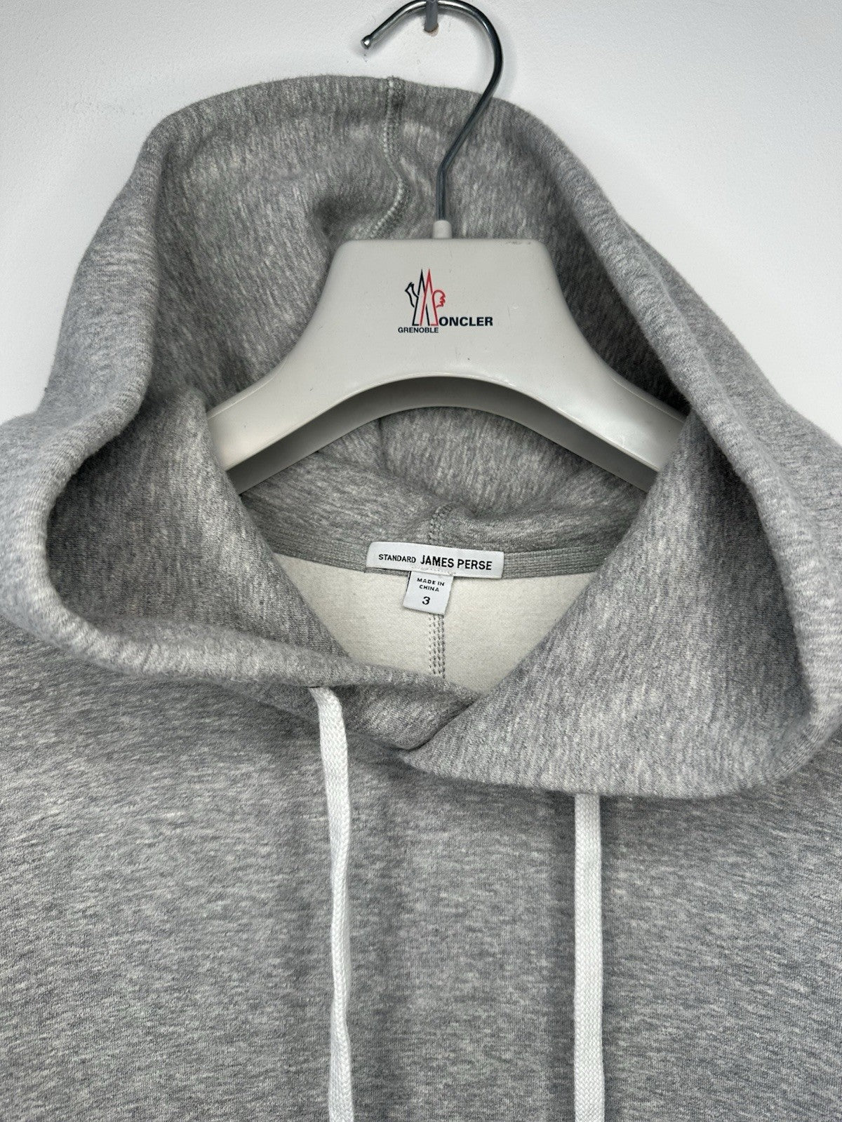 James Perse Pullover Hoodie Sweatshirt Large (Size 3) Grey Mens Immaculate