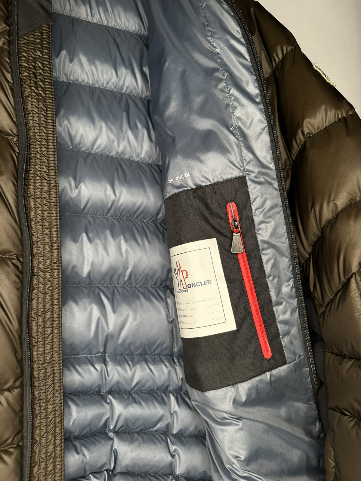 Moncler Grenoble Canmore Mens Jacket Brown Size 3 Large