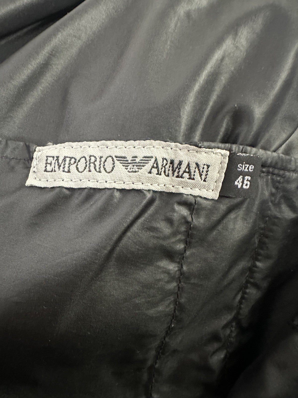 Emporio Armarni Shearling Jacket Grey & Black (& Outer Jacket) Size 46  RRP£4699