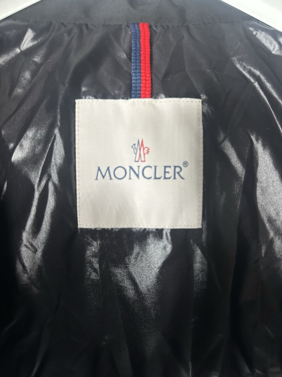Moncler Giubbotto Bruel Jacket Size 3 / Large Mens Black Immaculate