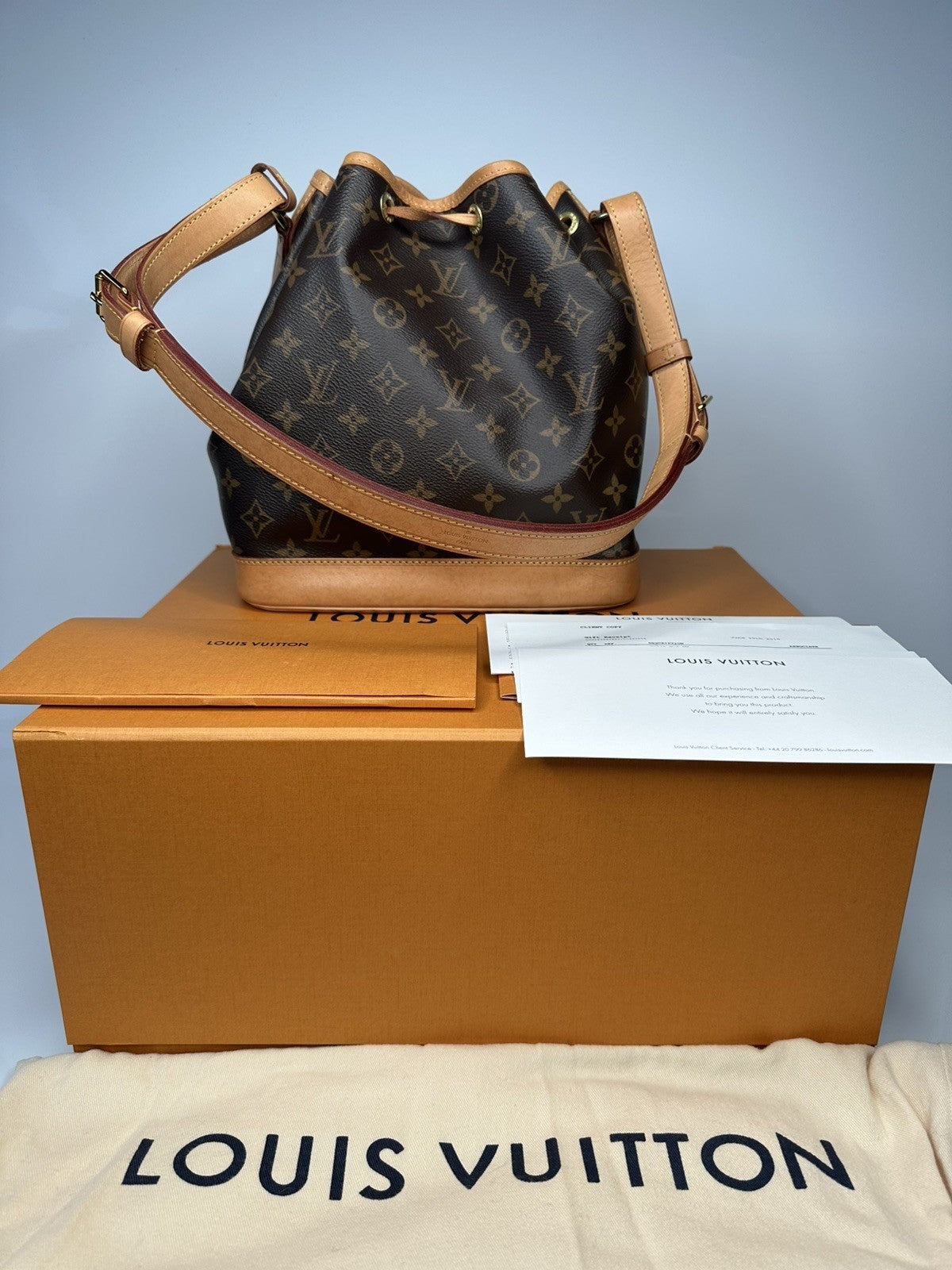 Louis Vuitton Petit Noe NM Crossbody Shoulder Bag M40818 Monogram Canvas