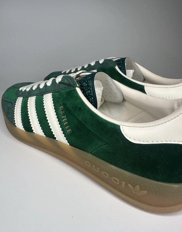 Gucci x Adidas Gazelle Men's sneakers Green UK6 US6.5 Deadstock