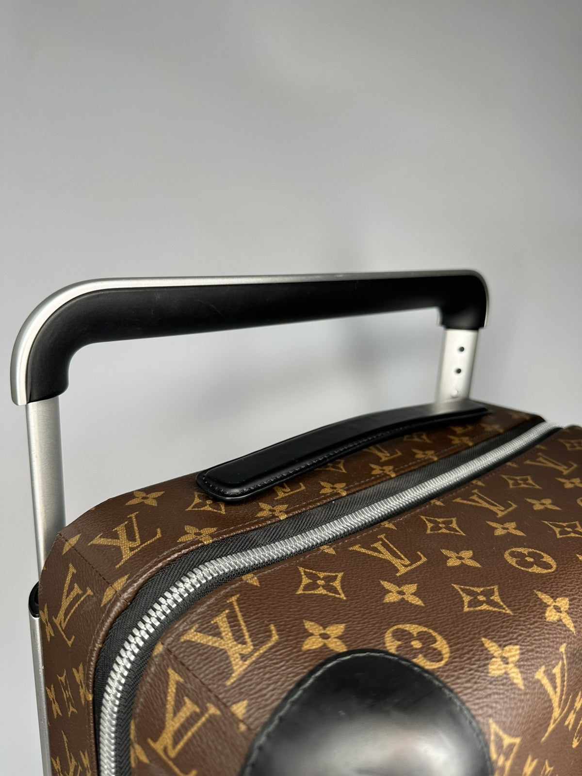 Louis Vuitton Horizon 55 Hand Luggage Carry On Monogram Black & Brown Excellent