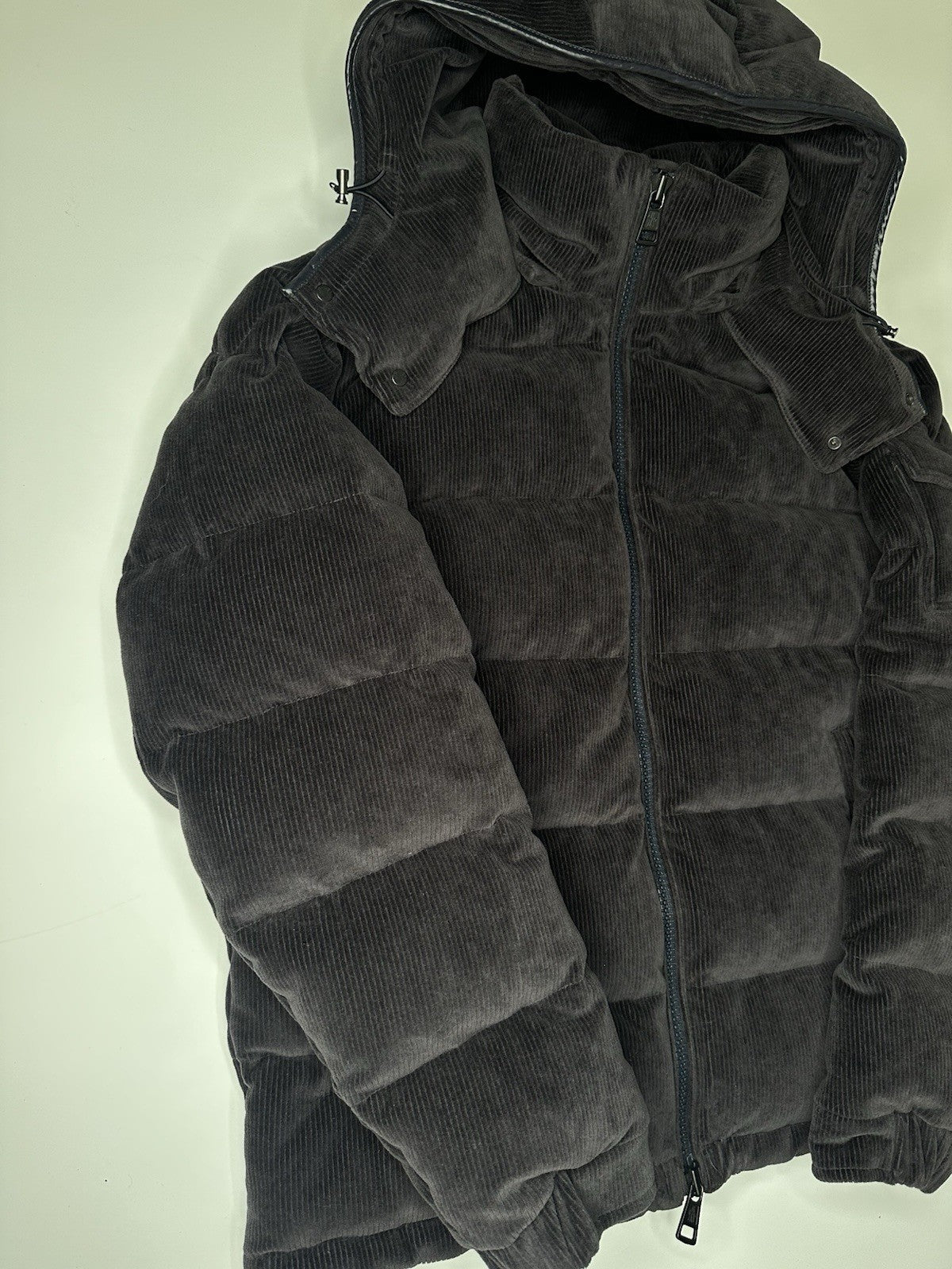 Moncler Maya Corduroy Jacket Dark Navy Size 4 (XL) Mens