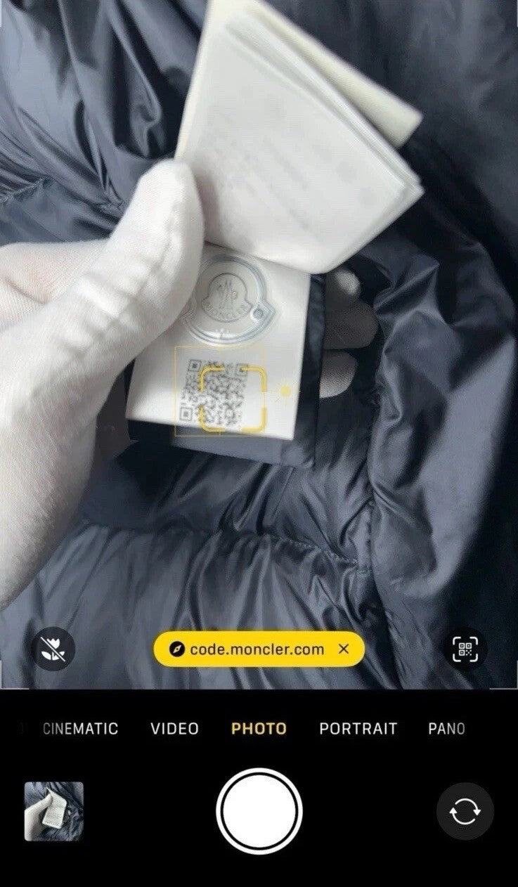 Moncler Besbre Jacket Mens Size 4 (XL) Navy Blue Corduroy