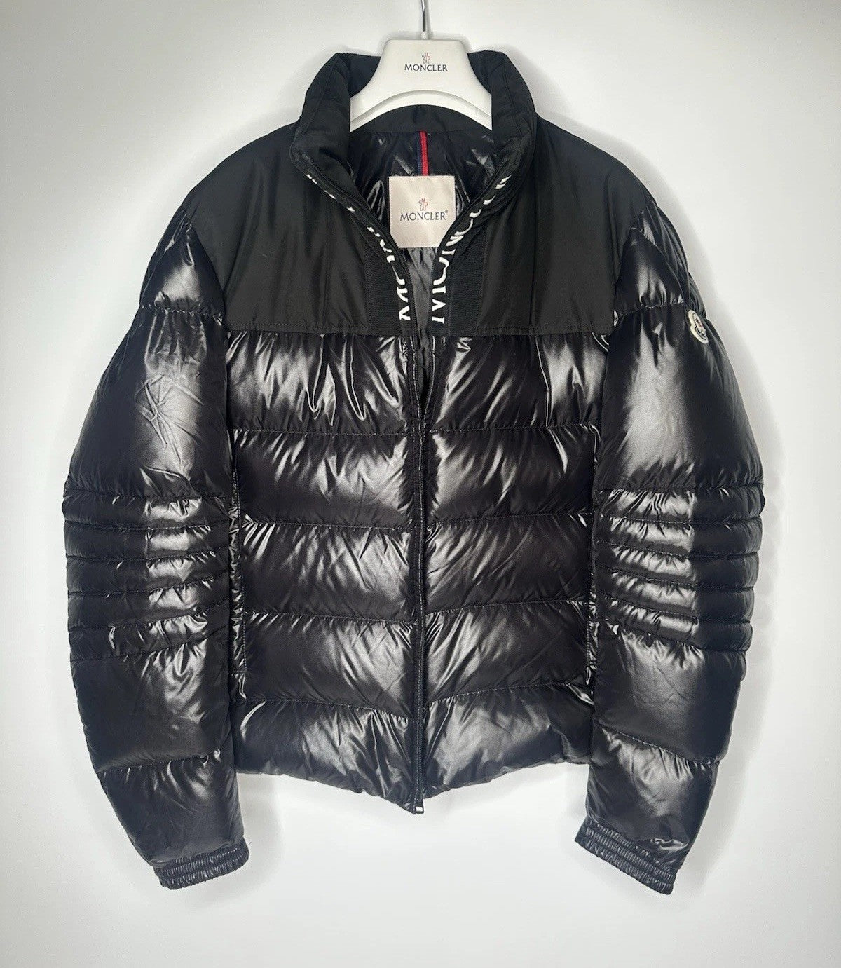 Moncler Giubbotto Bruel Jacket Size 3 / Large Mens Black Immaculate