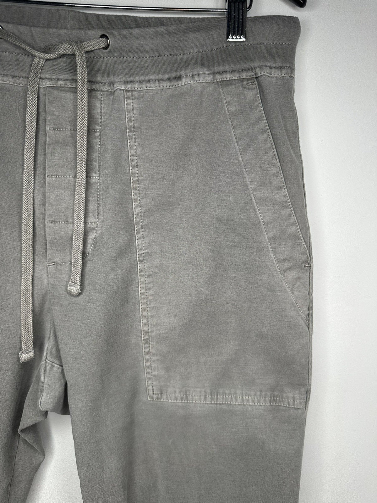 James Perse Mens Chino Joggers Size 1 Gray Drawstring Stretch
