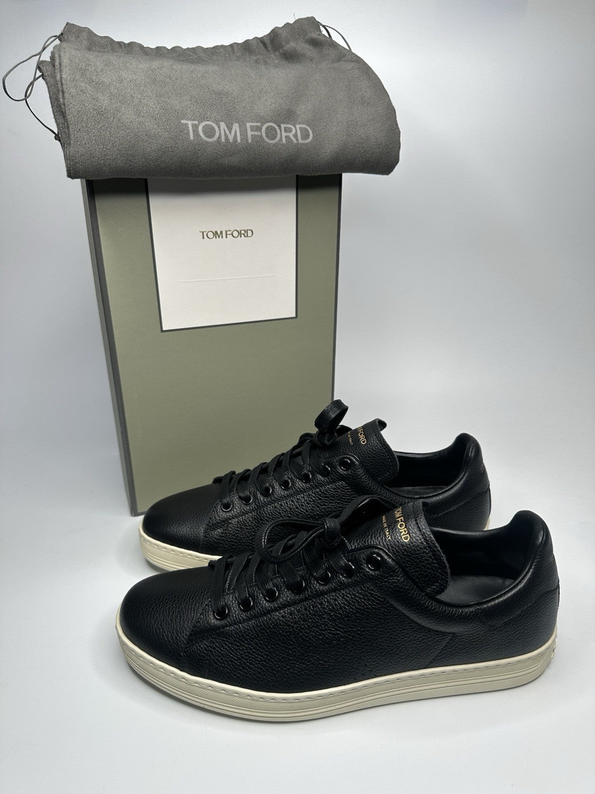 Tom Ford Warwick Black Sneakers Size UK8 US9  EU42 RRP £790
