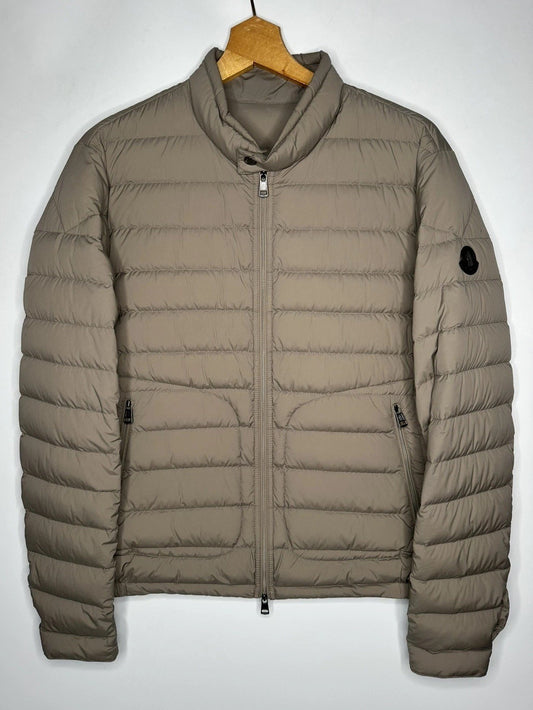 Moncler Acorus Giubbotto Light Khaki Jacket Size 3 (Large)