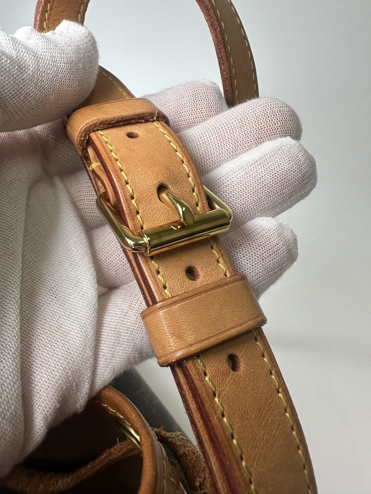 LOUIS VUITTON 2018 Noe BB Crossbody Shoulder Bag M40817 Monogram Canvas Leather