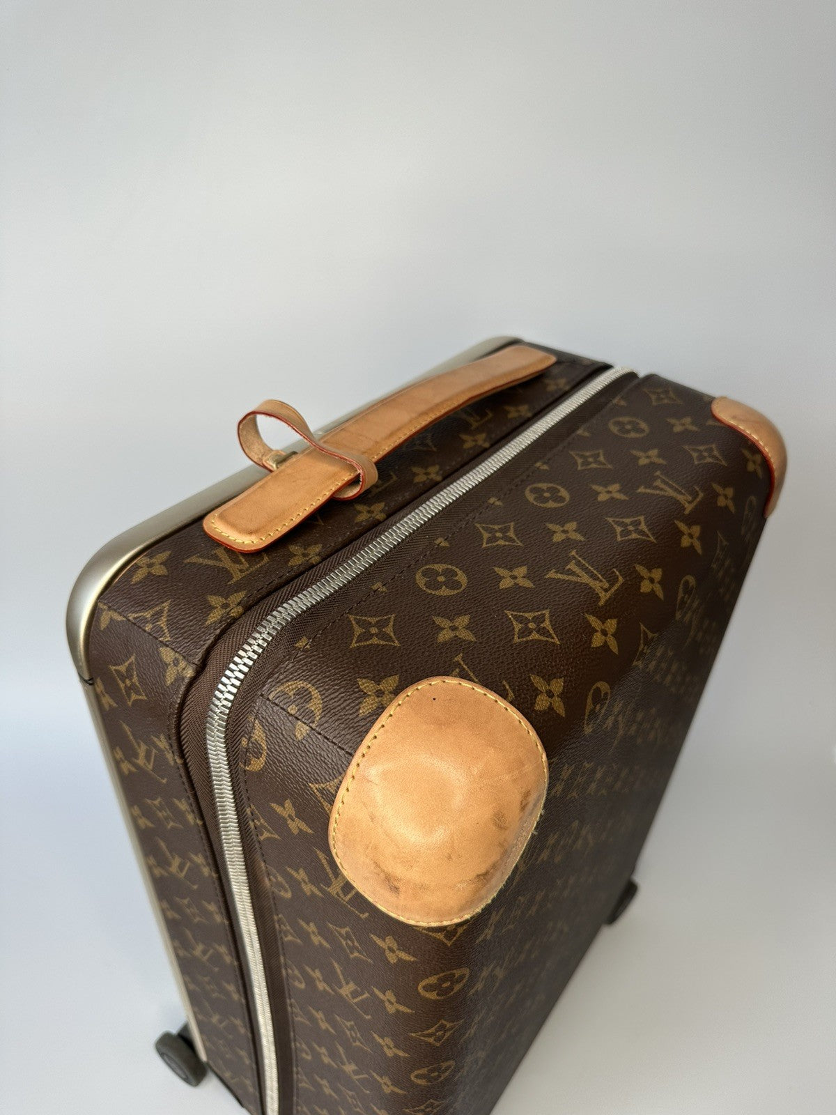 Louis Vuitton Horizon 50 Hand Luggage Carry On Case LV Monogram Brown & Beige