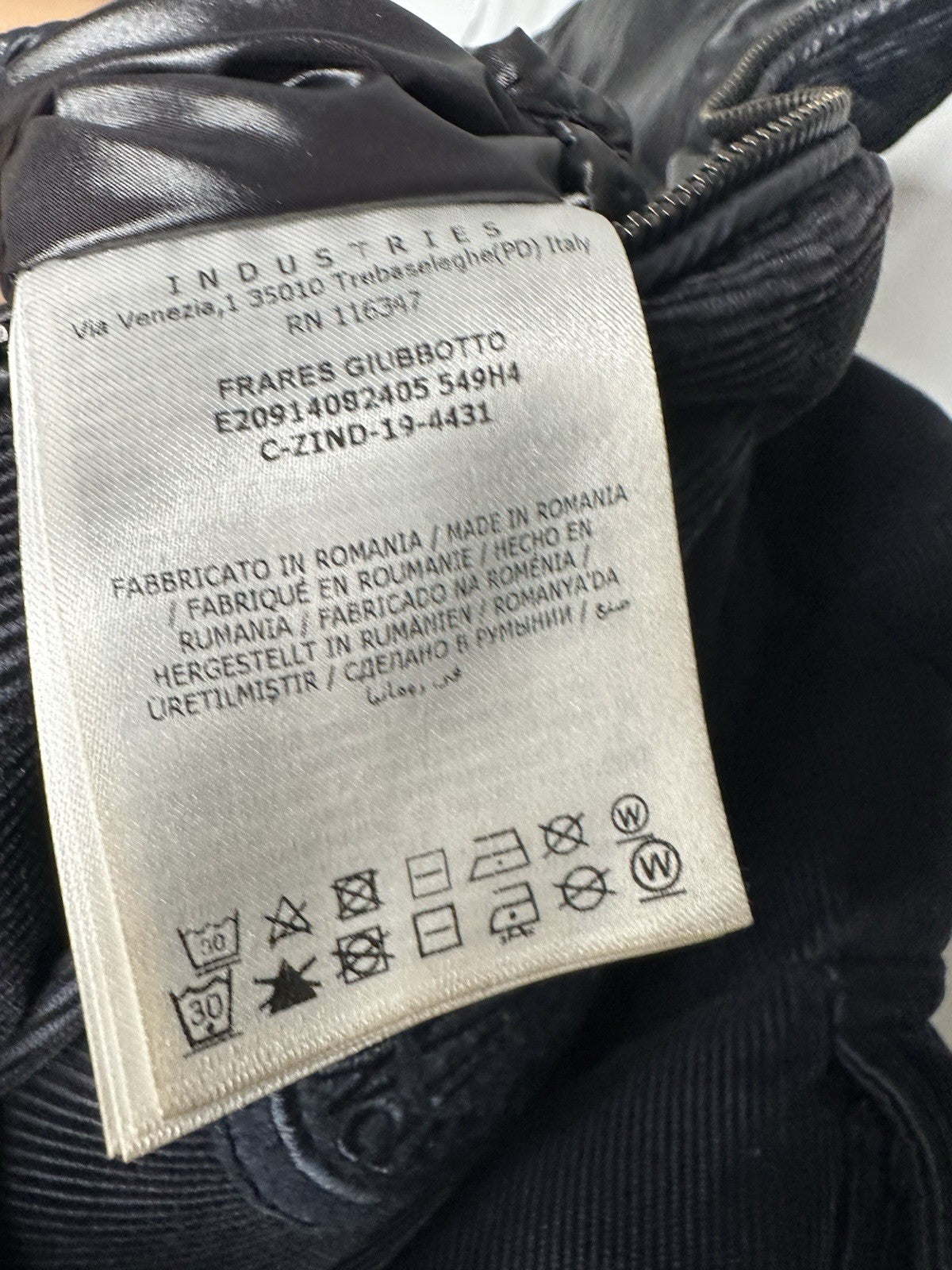 Moncler Frares Giubbotto Jacket Corduroy Navy Blue XS (1) Mens Rare