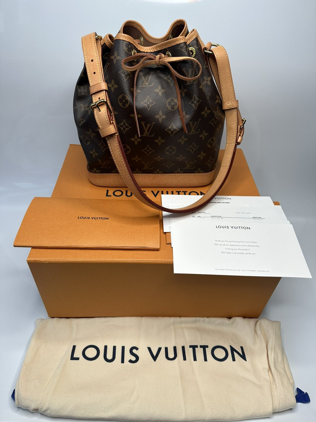 Louis Vuitton Petit Noe NM Crossbody Shoulder Bag M40818 Monogram Canvas