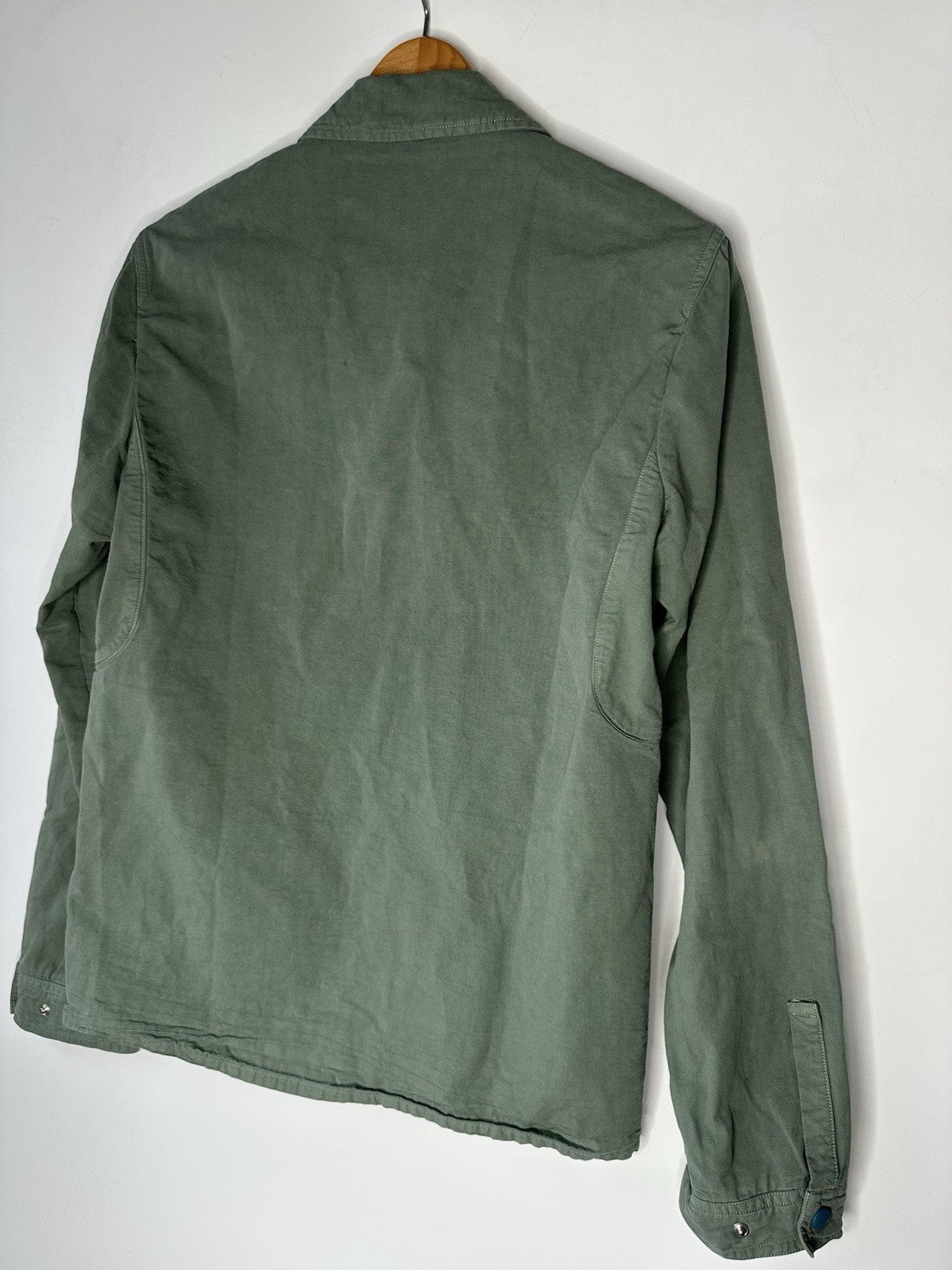 Norse Projects Green Mens Medium Khaki Green Button Down Jacket Cotton Blend VGC