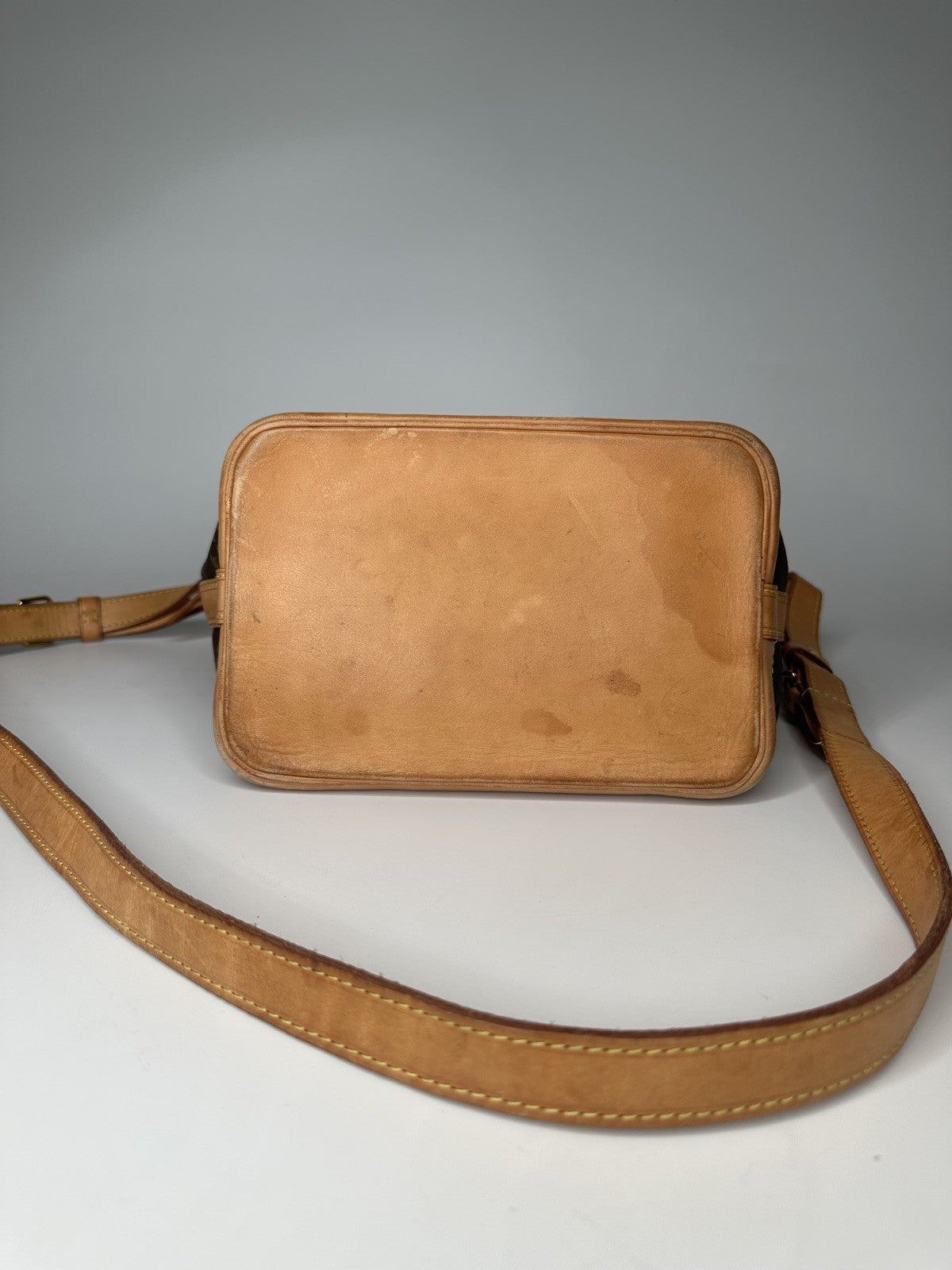 LOUIS VUITTON 2018 Noe BB Crossbody Shoulder Bag M40817 Monogram Canvas Leather