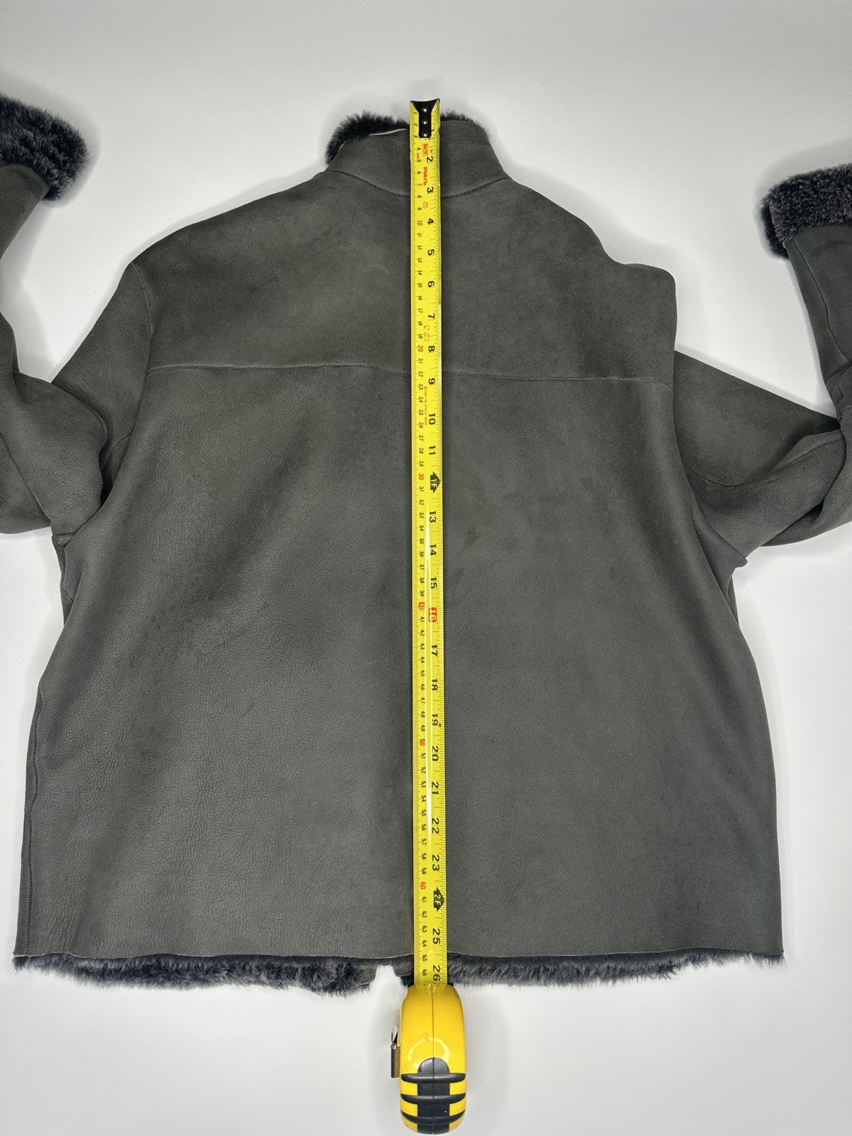 Emporio Armarni Shearling Jacket Grey & Black (& Outer Jacket) Size 46  RRP£4699