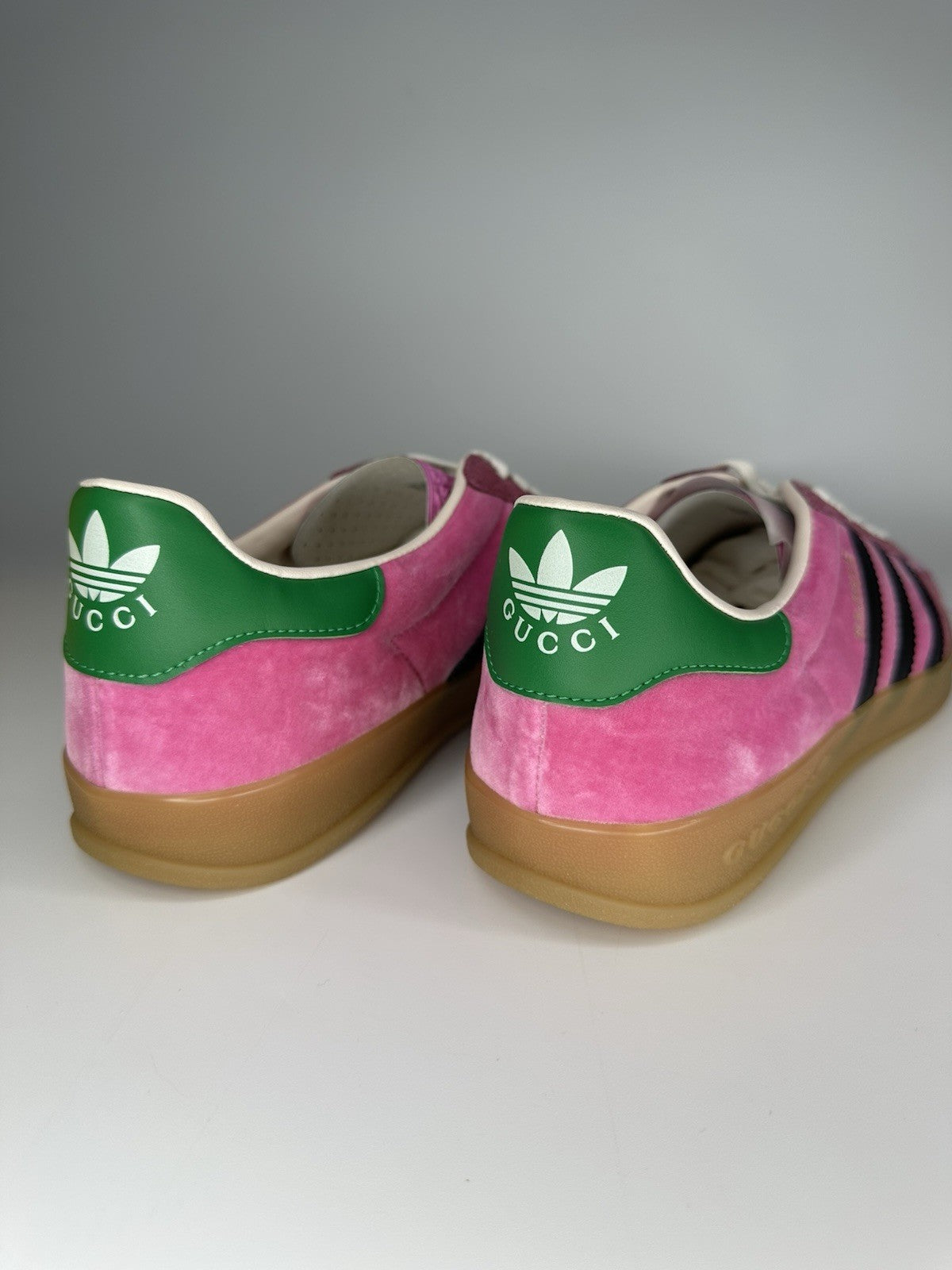 Adidas x Gucci Mens Gazelle Pink / Gum UK9.5 Deadstock