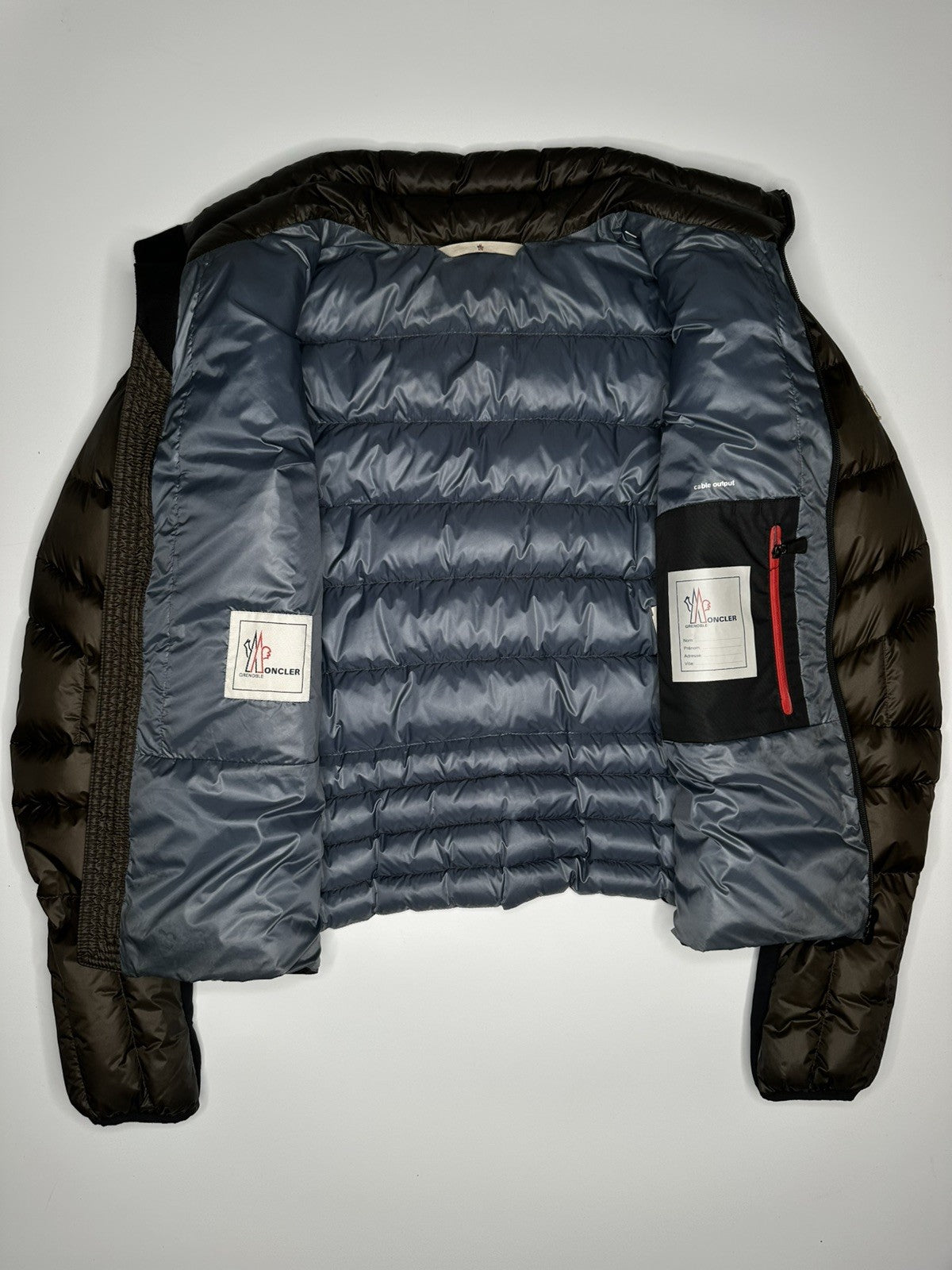 Moncler Grenoble Canmore Mens Jacket Brown Size 3 Large