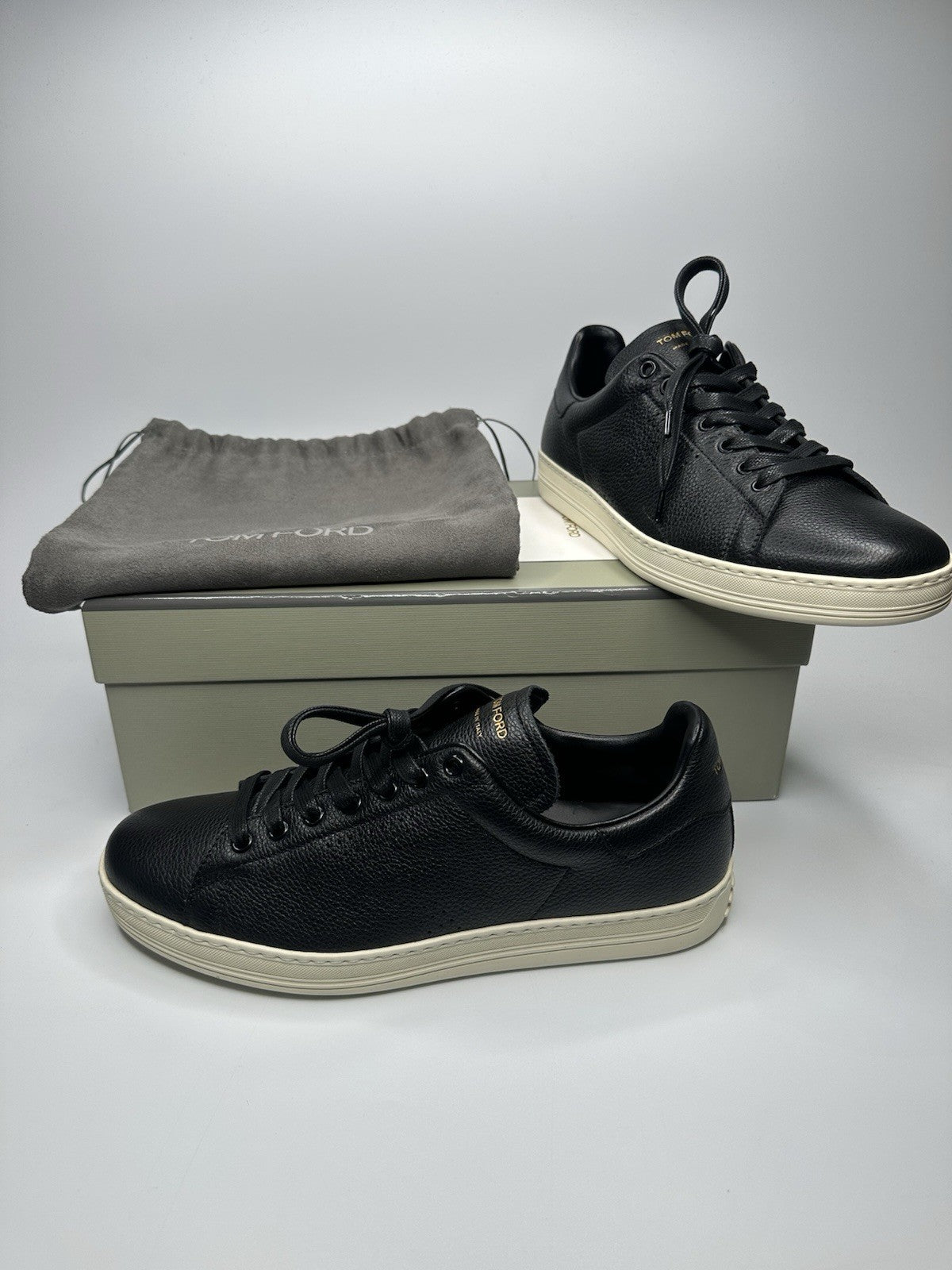 Tom Ford Warwick Black Sneakers Size UK8 US9  EU42 RRP £790