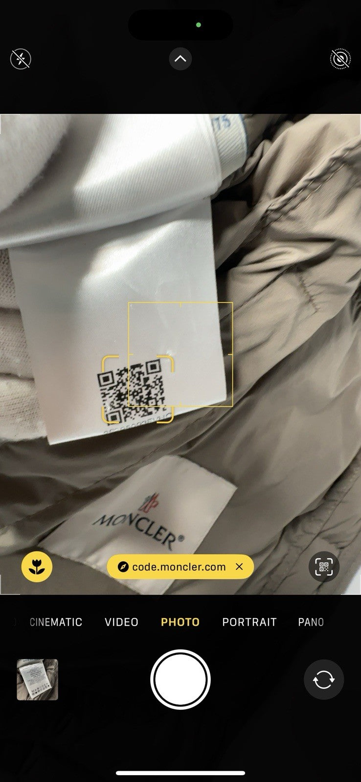 Moncler Acorus Giubbotto Light Khaki Jacket Size 5 (X Large) Fits Large