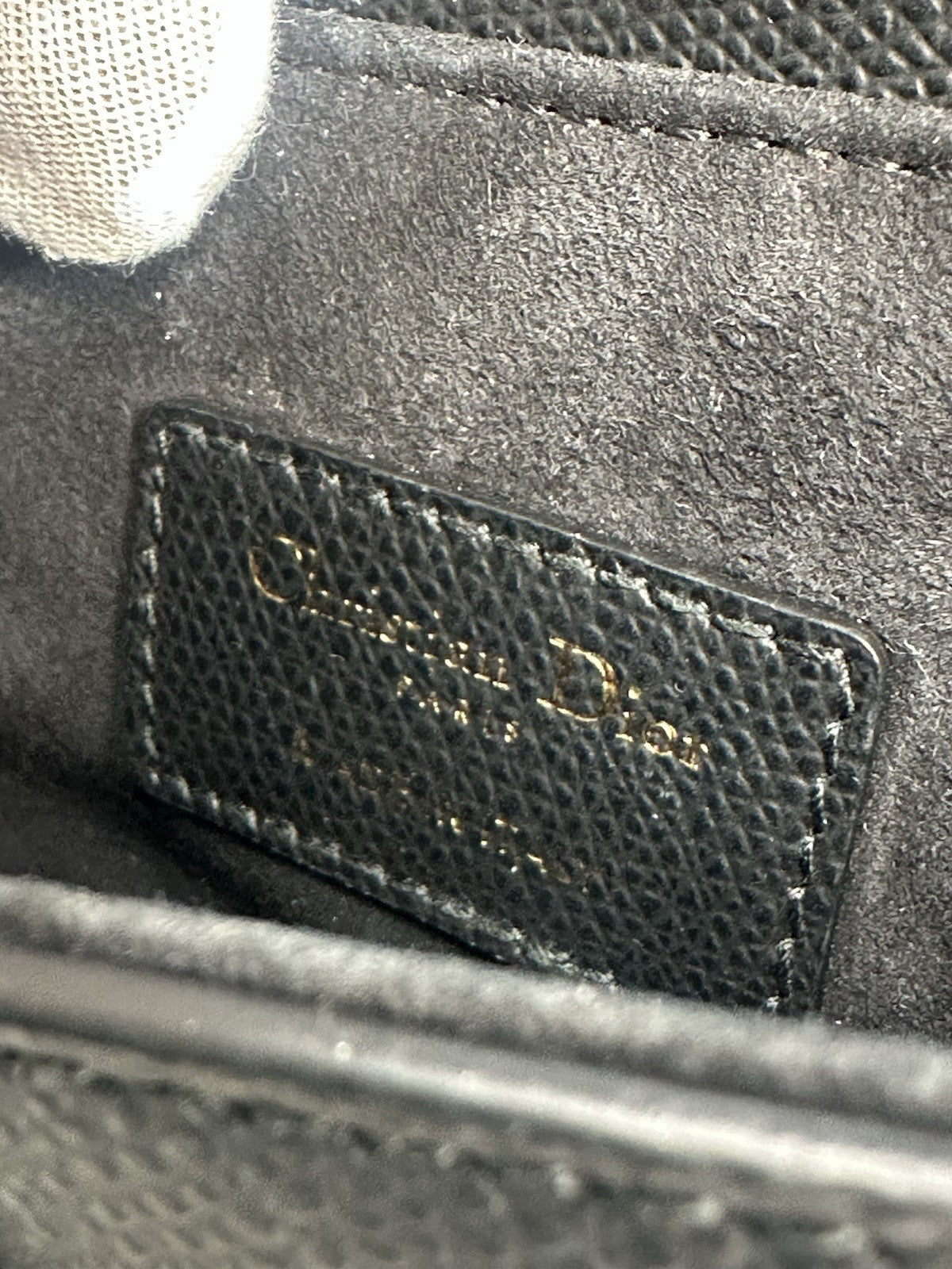 Christian Dior Saddle Mini Black Shoulder Bag Black Leather & Gold Hardware