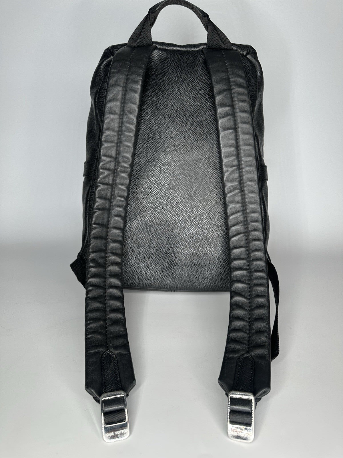 Louis Vuitton Black / Grey Taiga Leather Discovery PM Backpack Bag