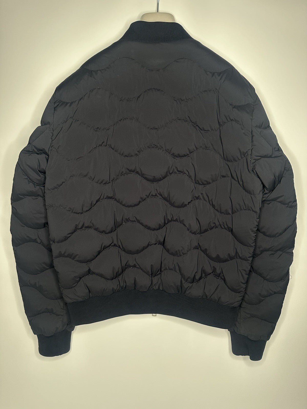 Moncler Giubotto Borely Navy Jacket Mens Size 3 / Large Black Badge