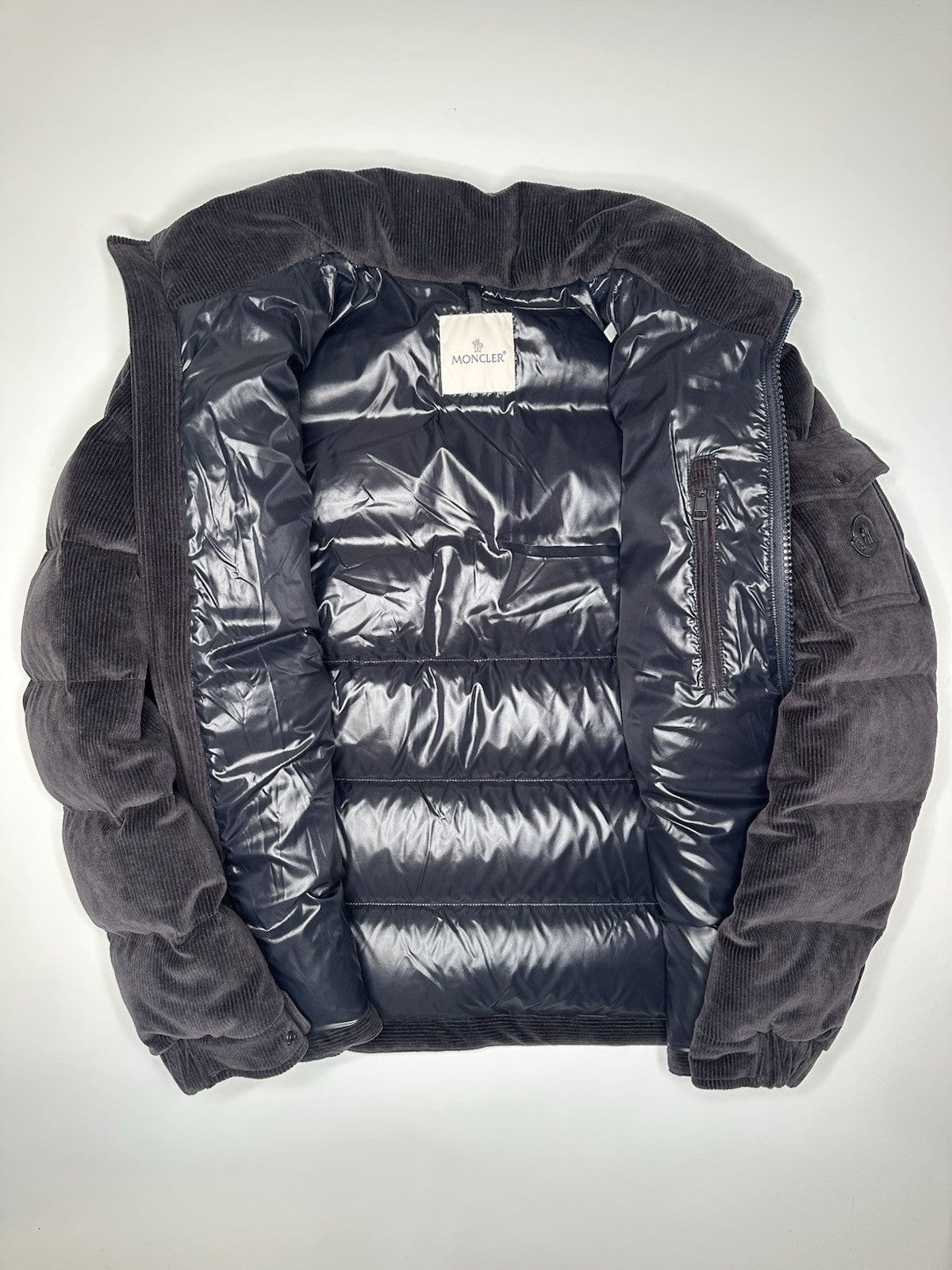 Moncler Maya Corduroy Jacket Dark Navy Size 4 (XL) Mens