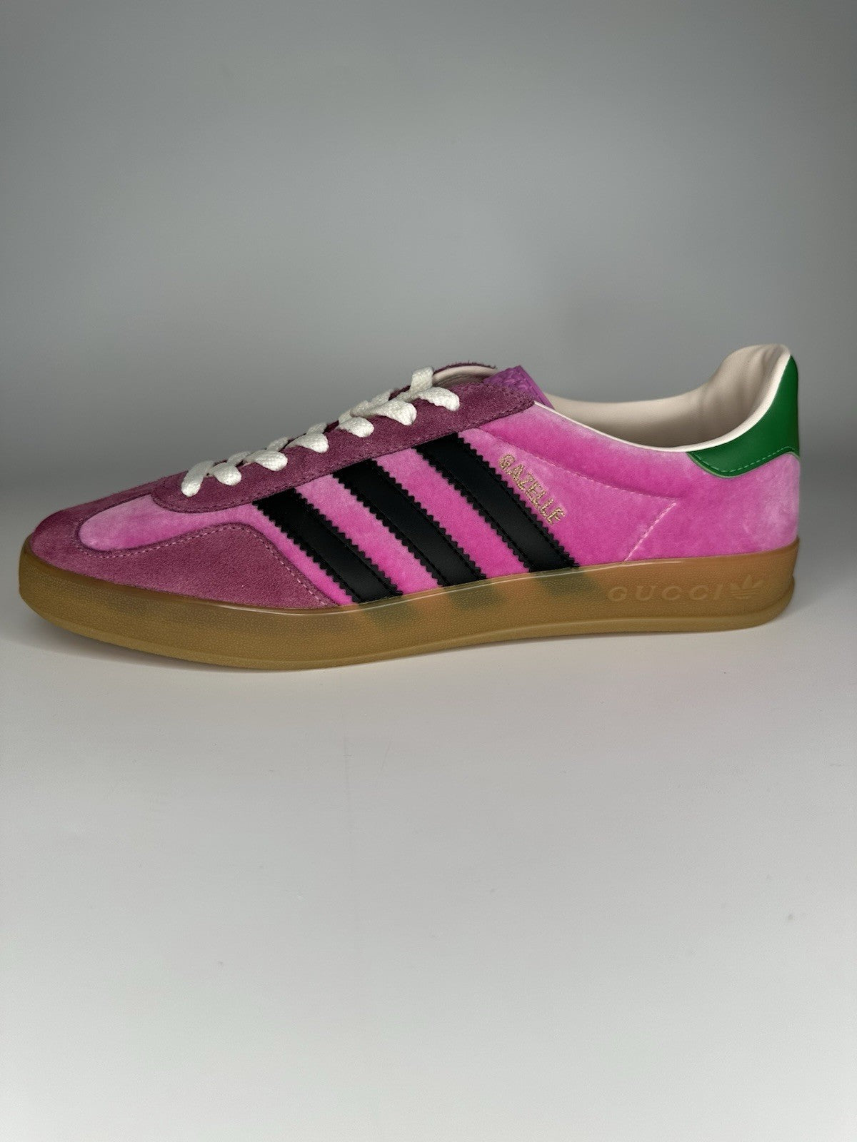 Adidas x Gucci Mens Gazelle Pink / Gum UK9.5 Deadstock