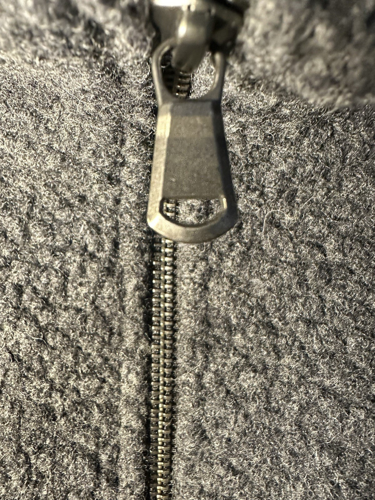 Sunspel Eco Wool Half Zip Fleece Charcoal Melange Medium Mens Immaculate