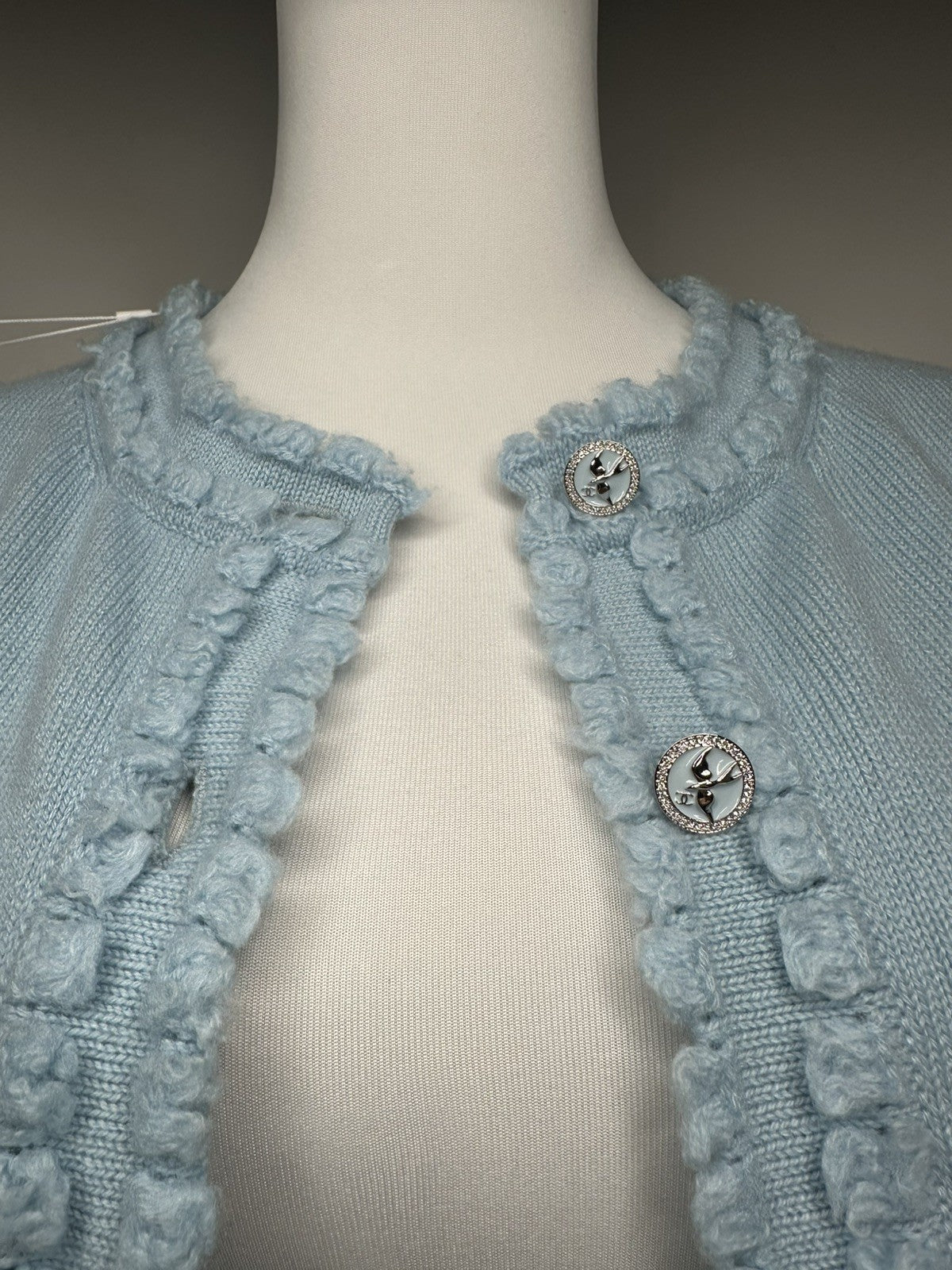 Chanel Cashmere Cardigan Cashmere Blue BNWT