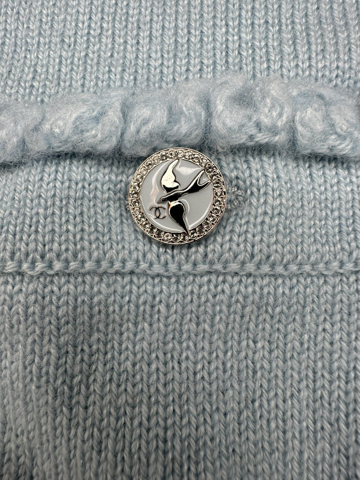 Chanel Cashmere Cardigan Cashmere Blue BNWT