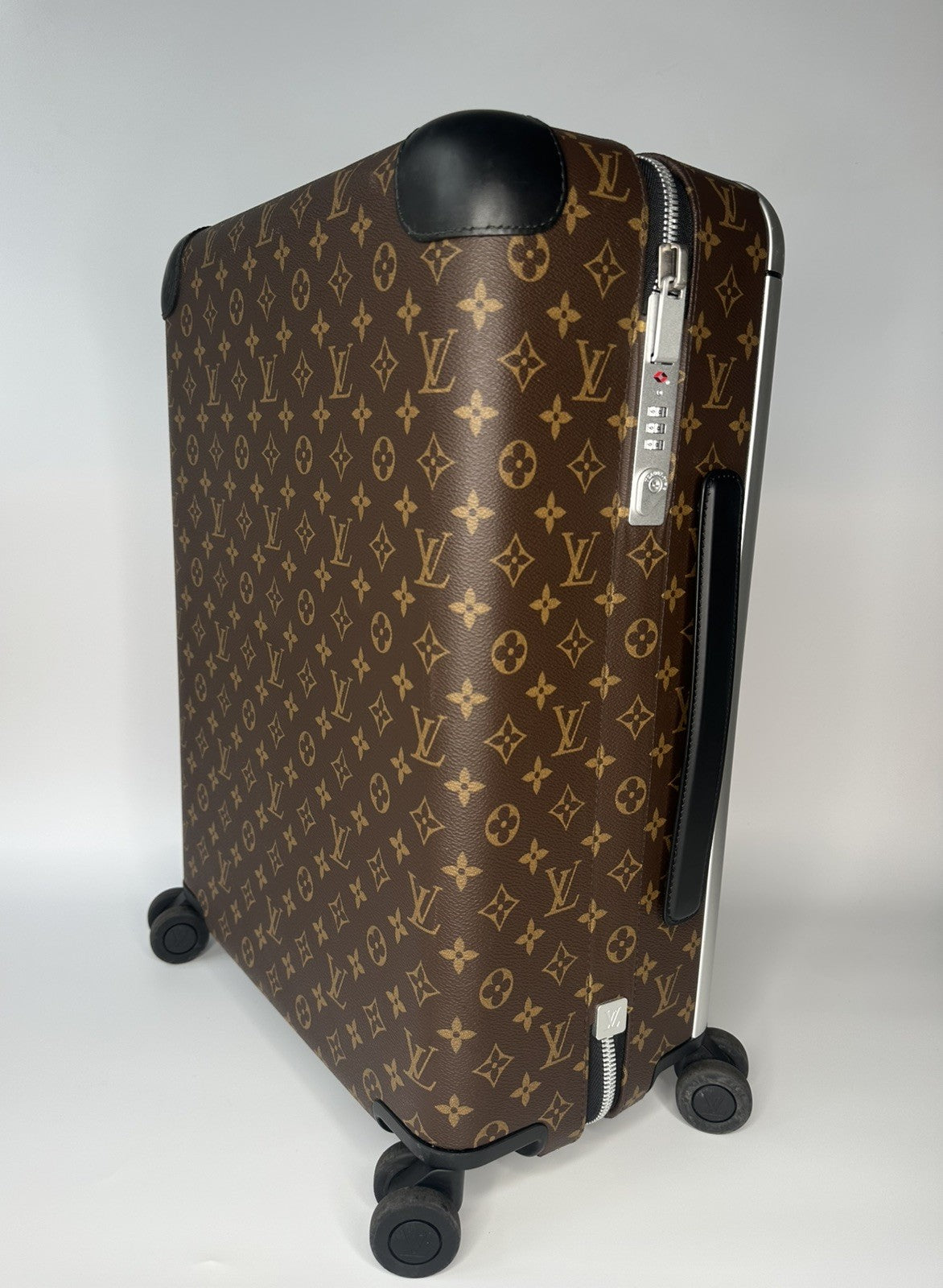 Louis Vuitton Horizon 55 Hand Luggage Carry On Monogram Black & Brown Excellent